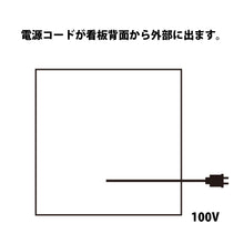 画像をギャラリービューアに読み込む, 壁面行灯看板 KDC-30
